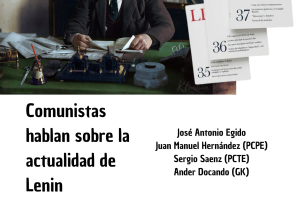 Presentación de las obras completas de Lenin en Bilbao